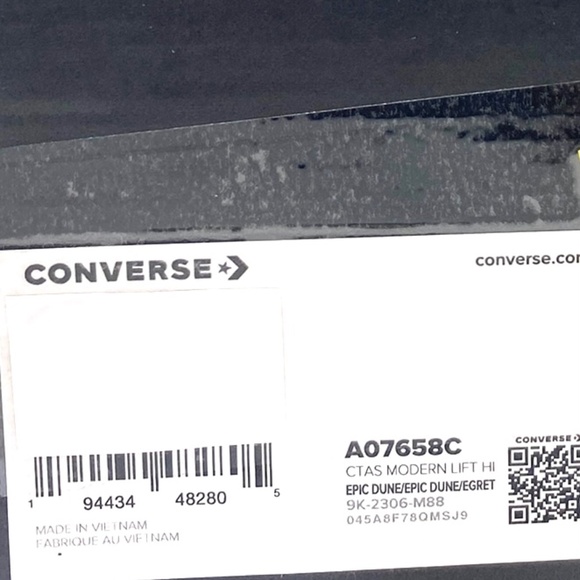 Converse Chuck Modern Lift Platform Leather Shoes Women's Embossed Skate A07658C - Picture 9 of 10